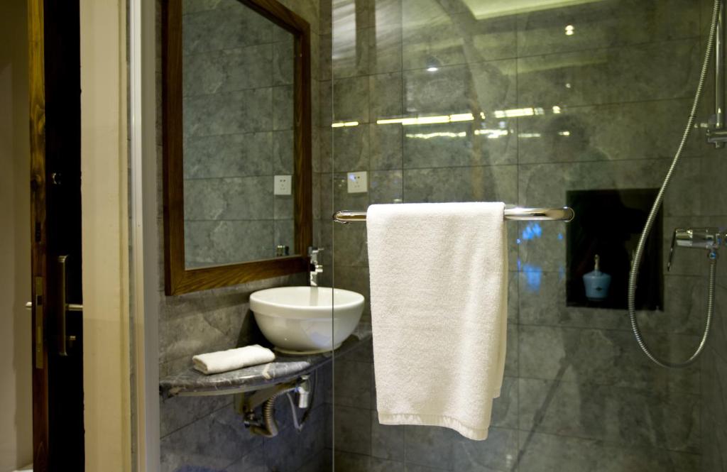 Koupelna v ubytování Huangshan Shanshuijian Wei Boutique Hotel