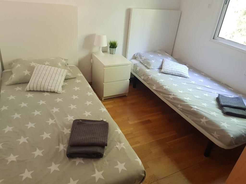 Posteľ alebo postele v izbe v ubytovaní Apartamento tranquilo cerca de la Sagrada Familia
