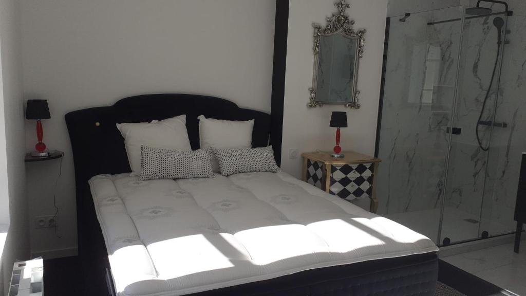 Posteľ alebo postele v izbe v ubytovaní Appartement OH! Duc de Sully