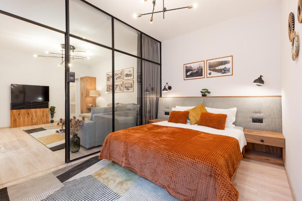 Posteľ alebo postele v izbe v ubytovaní Luxury Presidential Suite in The Absolute Center