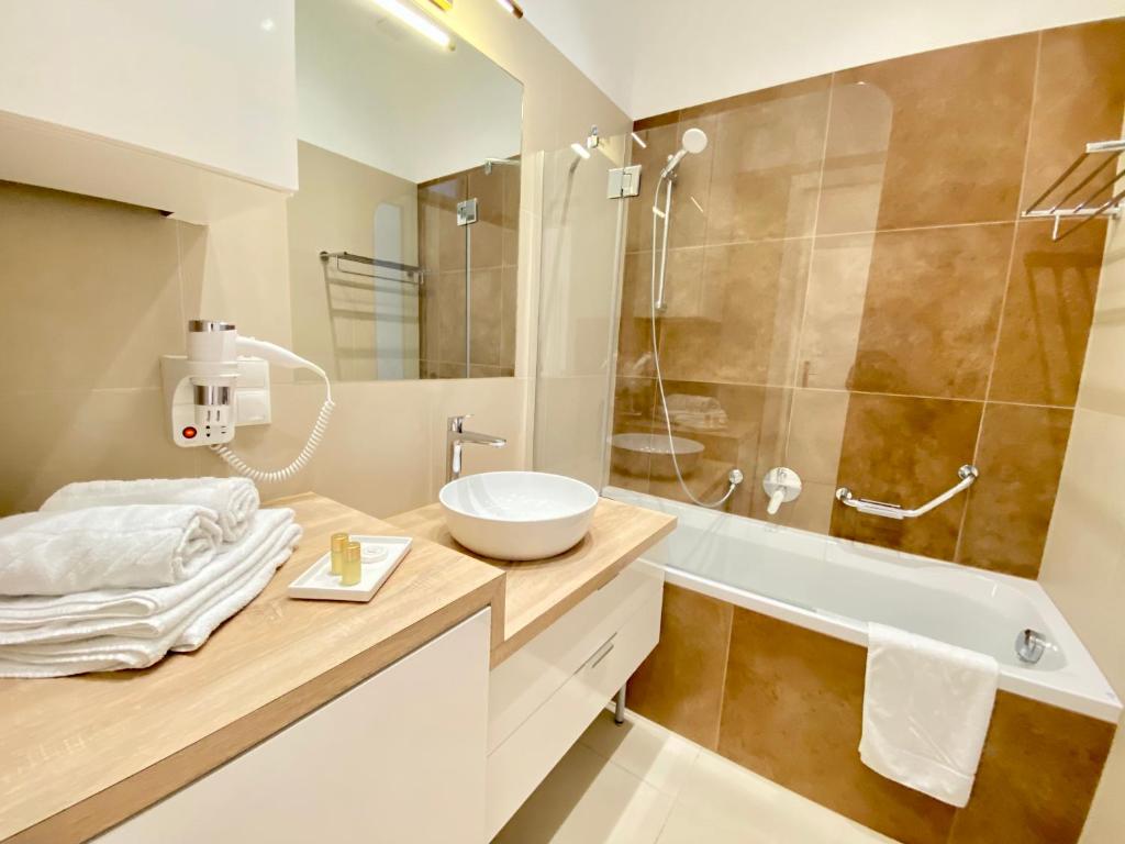 Kúpeľňa v ubytovaní Steiner Residences Vienna Taborstrasse