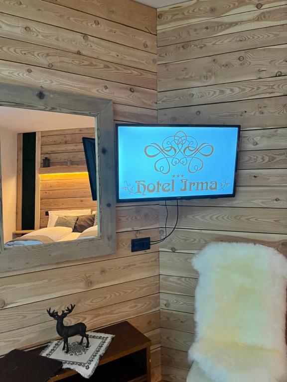 TV a/nebo společenská místnost v ubytování Hotel Irma