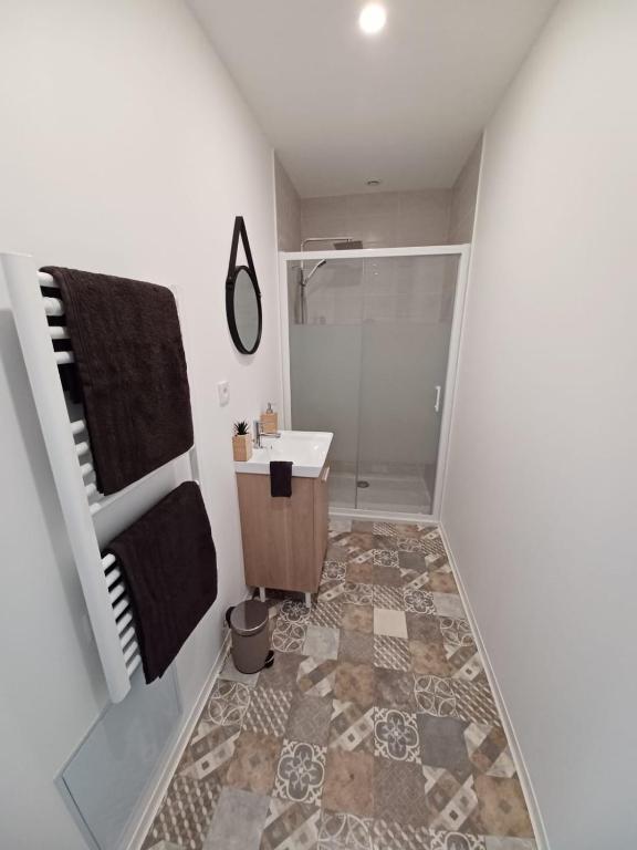 Koupelna v ubytování Mazamet - Studio neuf et moderne en centre-ville