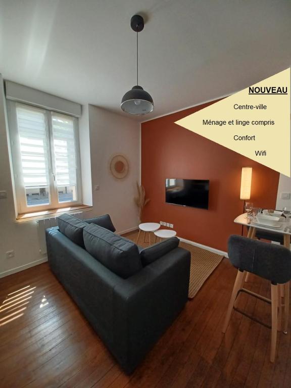 Posezení v ubytování Mazamet - Studio neuf et moderne en centre-ville