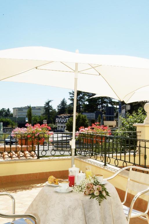 Balkón nebo terasa v ubytování Fashion Hotel