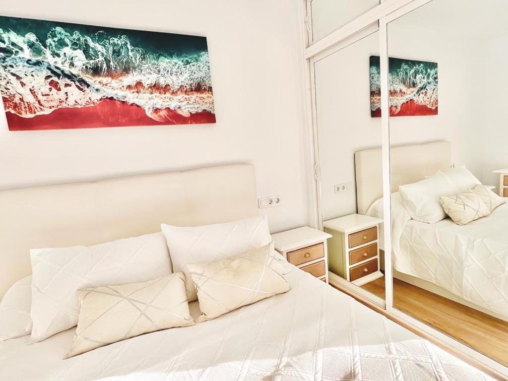 Postel nebo postele na pokoji v ubytování Moderno y Nuevo apartamento playa