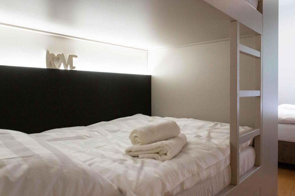 Postel nebo postele na pokoji v ubytování Wellness Apartmán Pila Kvilda