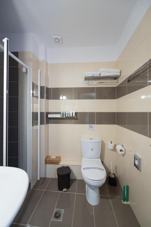 A bathroom at Ariadni -Villas- luxury houses