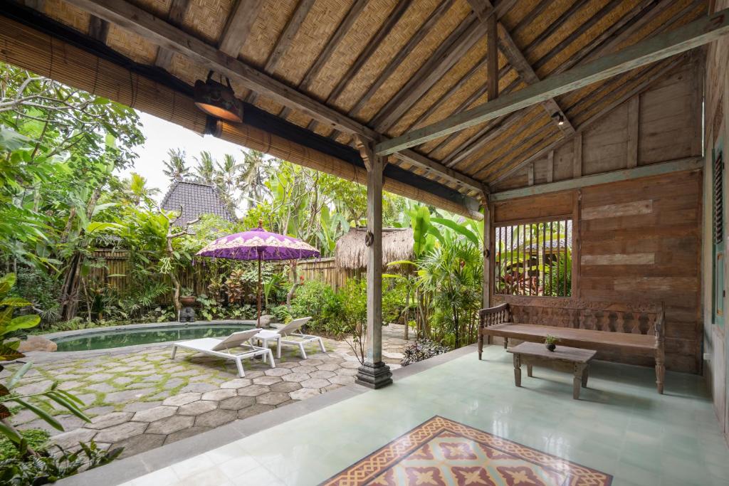 Zahrada ubytování Korurua Dijiwa Ubud