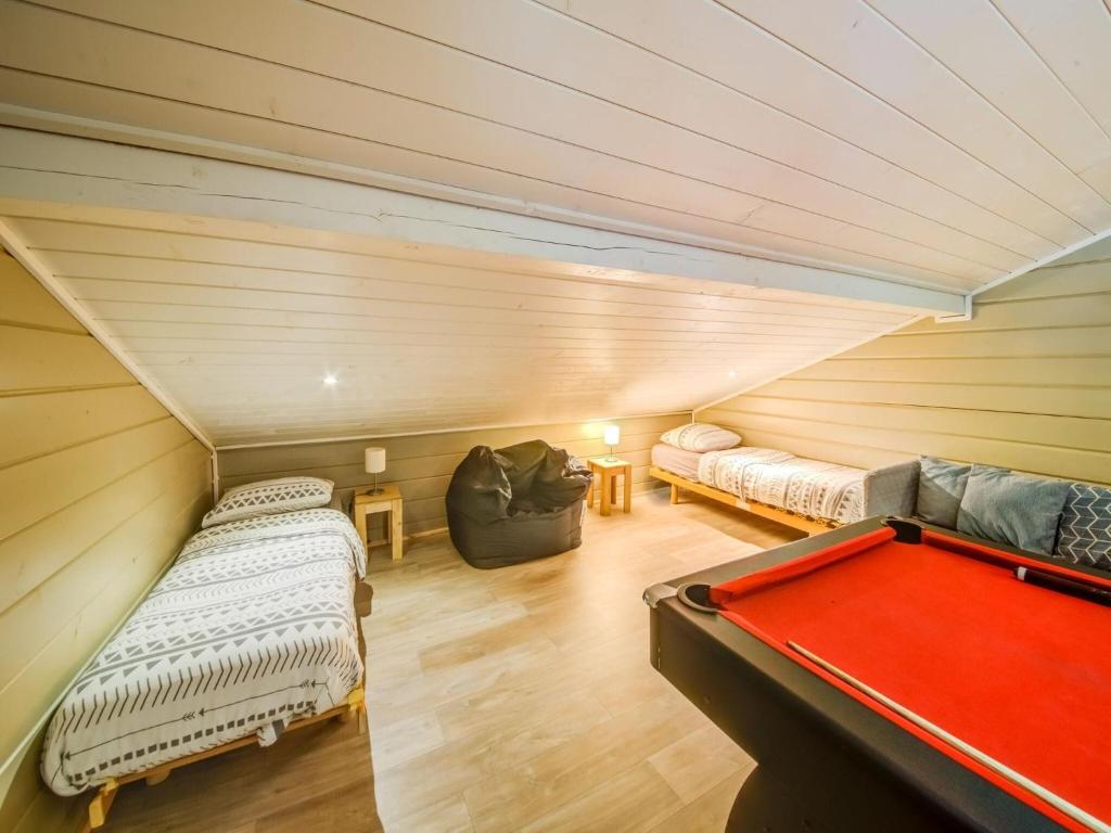 Posezení v ubytování Chalet in Ardennes near Durbuy with Sauna