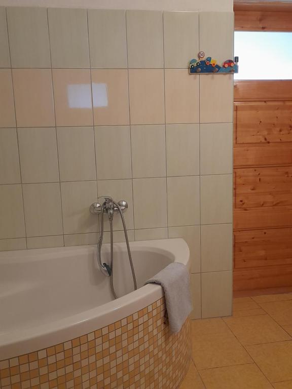 Koupelna v ubytování APARTMÁN ČESKÁ KANADA