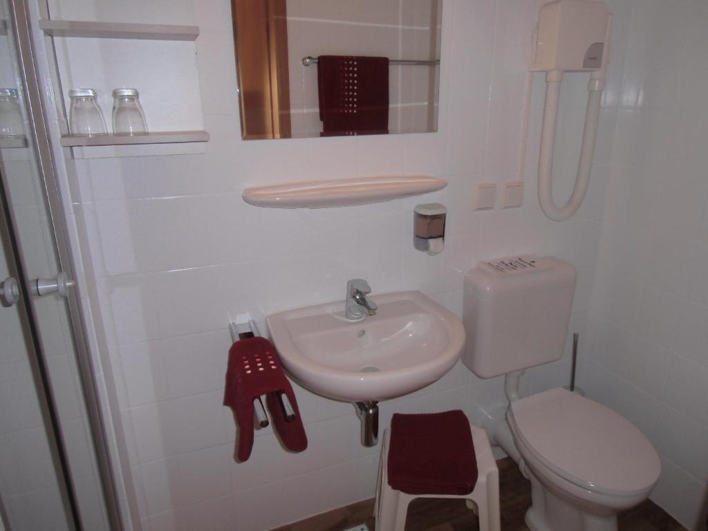 Koupelna v ubytování Hotel-Gasthof Zum Freigericht