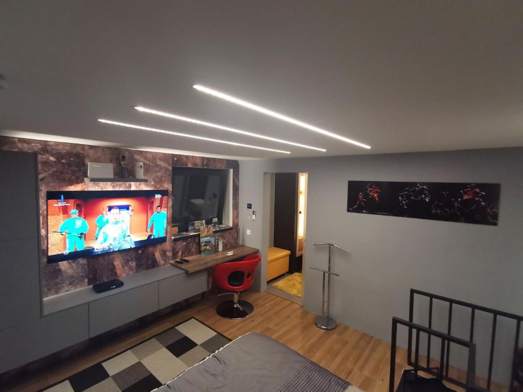 TV a/nebo společenská místnost v ubytování Villa46