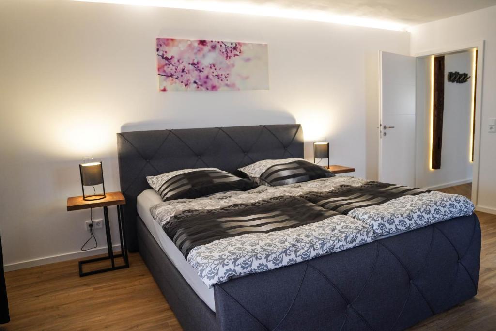 Postel nebo postele na pokoji v ubytování Hänsel und Gretel