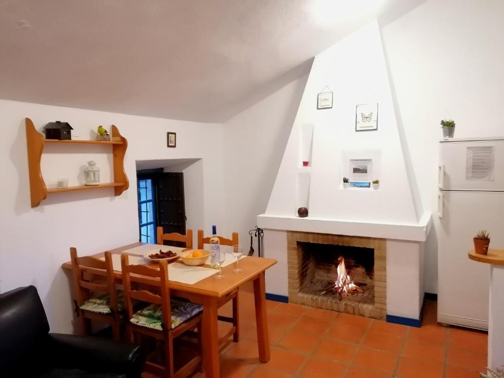 Kuchyň nebo kuchyňský kout v ubytování Casas Las Piedras de Agua