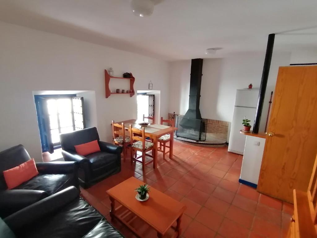Posezení v ubytování Casas Las Piedras de Agua