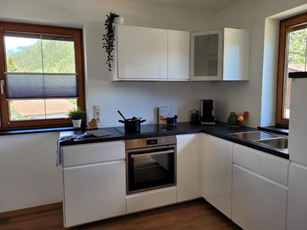 A kitchen or kitchenette at Sportapart Schweighofer Ski-in & Ski-out