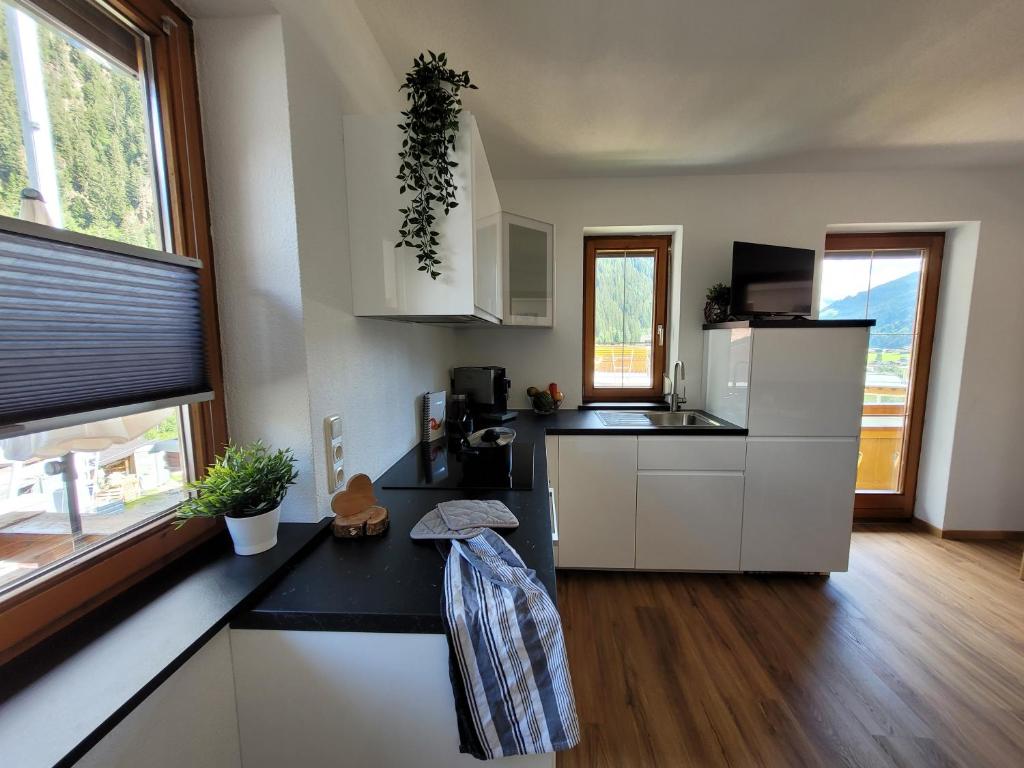 A kitchen or kitchenette at Sportapart Schweighofer Ski-in & Ski-out