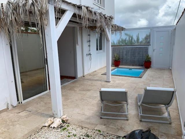 Balkón nebo terasa v ubytování Gite Corossol Martinique