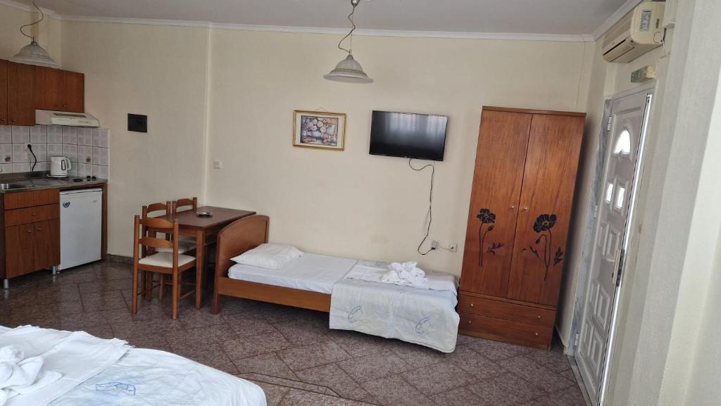 Łóżko lub łóżka w pokoju w obiekcie villa panorama