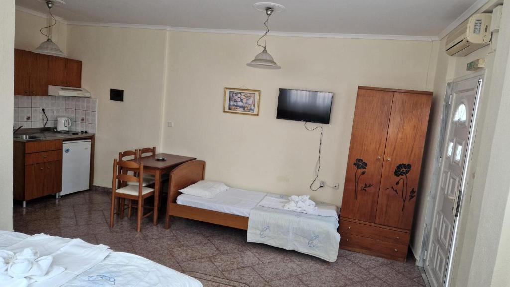 Łóżko lub łóżka w pokoju w obiekcie villa panorama