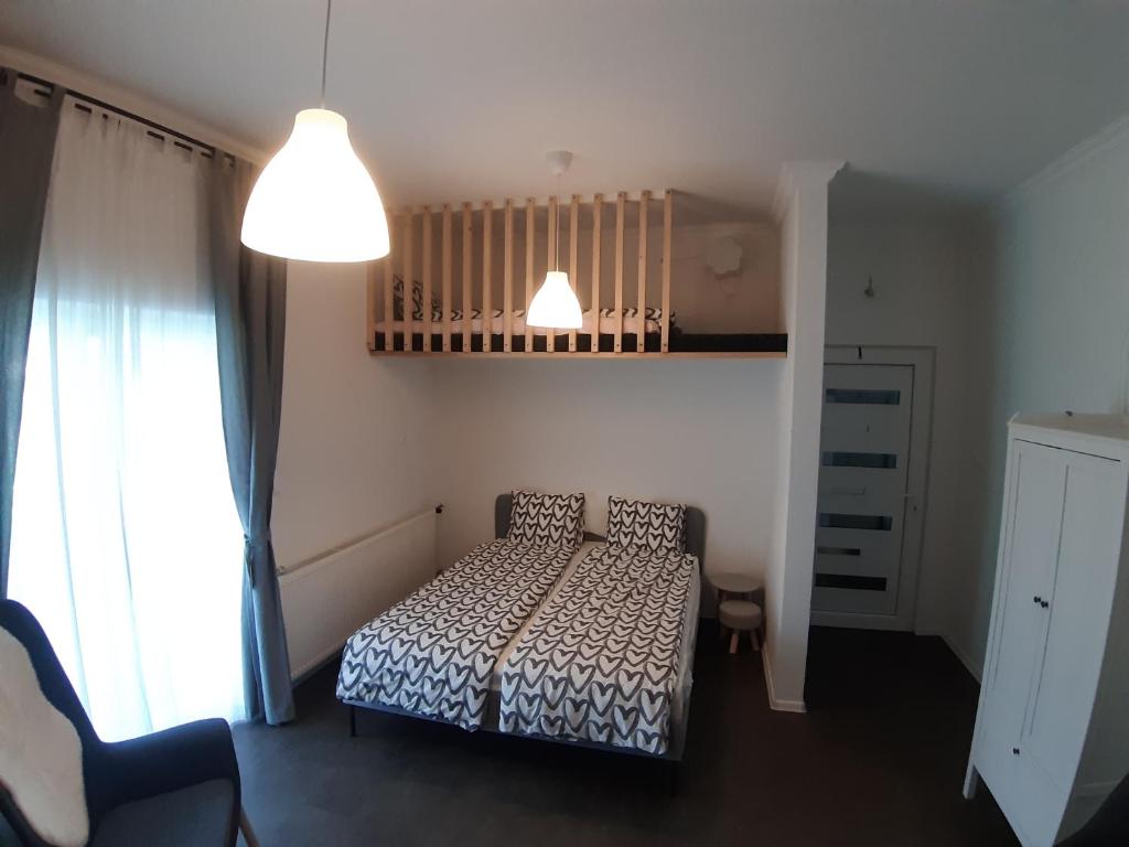 Postel nebo postele na pokoji v ubytování MY WAY BB
