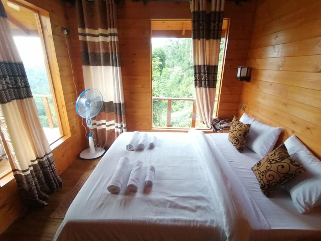 Postel nebo postele na pokoji v ubytování Green Nature Paradise Ella