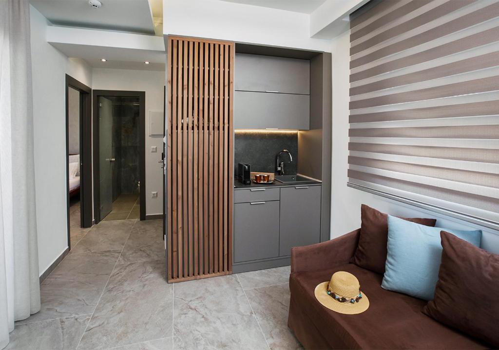 Kuchyňa alebo kuchynka v ubytovaní SUN RESIDENCE Exclusive Seaside Suites
