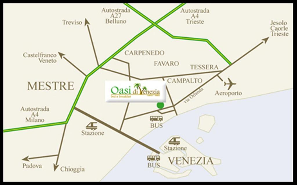 Vista aerea di B&B Oasi di Venezia