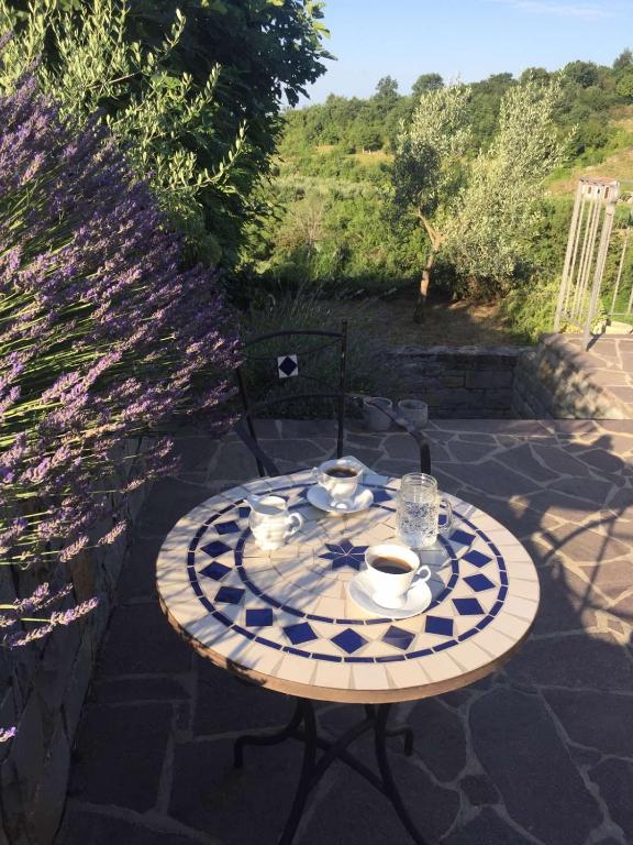 Zahrada ubytování Fig&Lavender Apartment