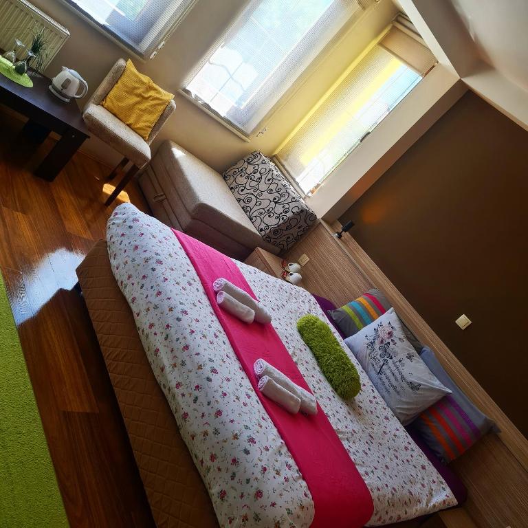 Postel nebo postele na pokoji v ubytování Hotel Bulevar