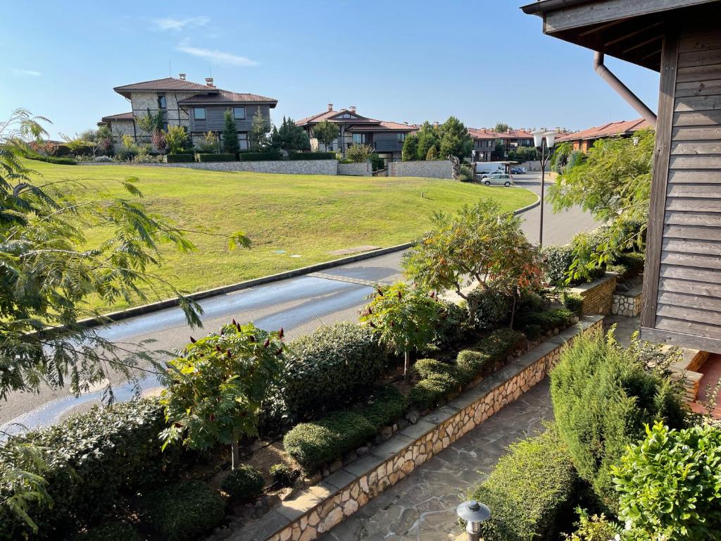 A garden outside Sozopolis Cliffs Luxury Seaview Villa