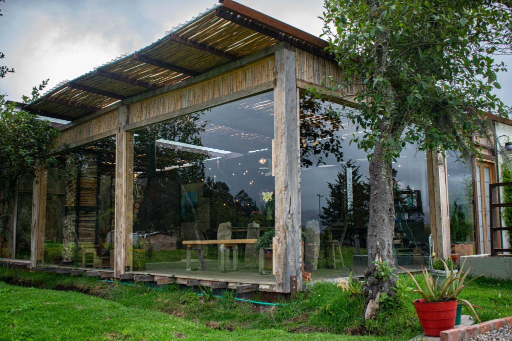Zahrada ubytování La Meca Glamping