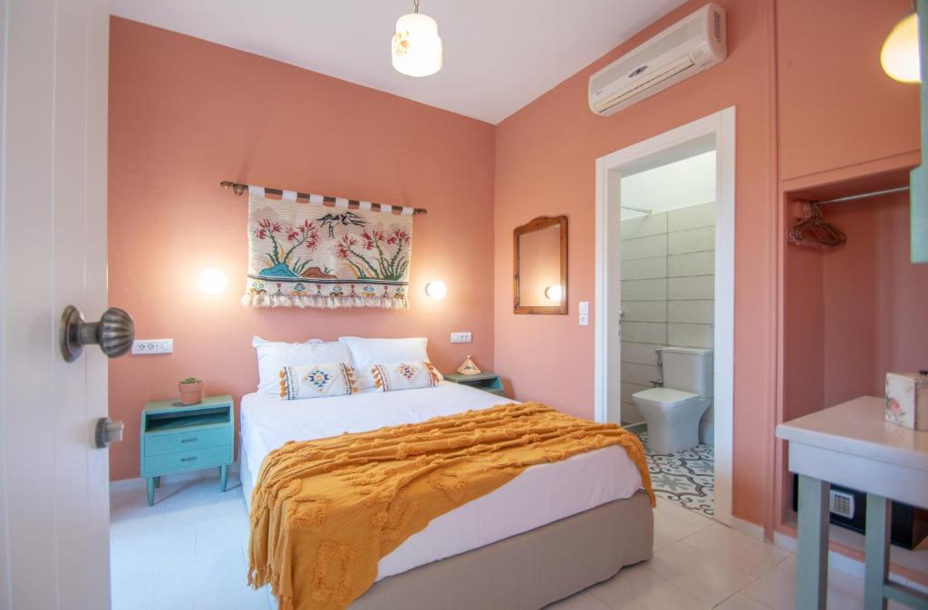Voodi või voodid majutusasutuse THIRES Guesthouse toas
