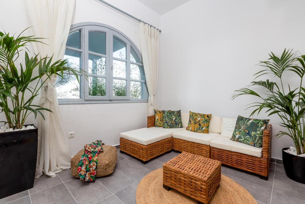 Posezení v ubytování Divino Suites