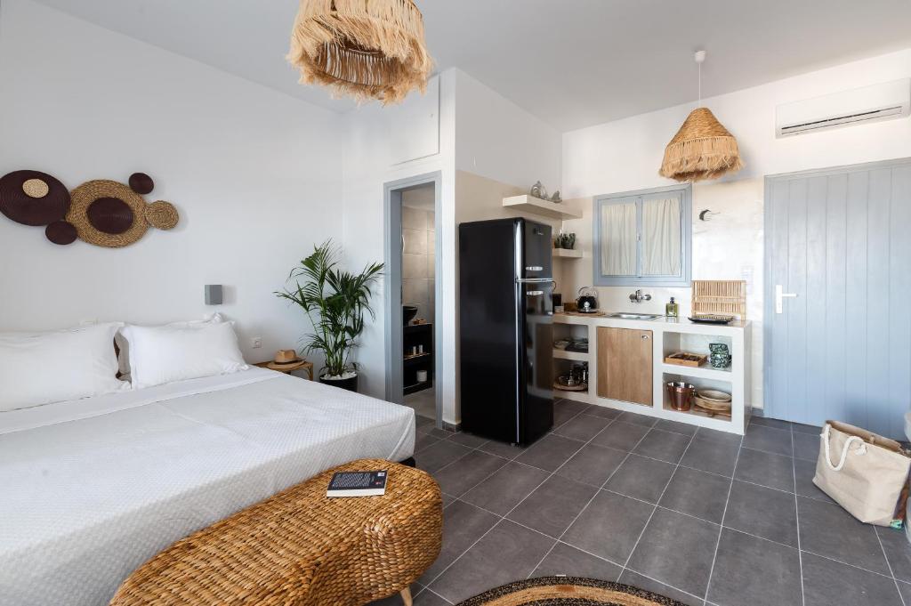 Kuchyň nebo kuchyňský kout v ubytování Divino Suites