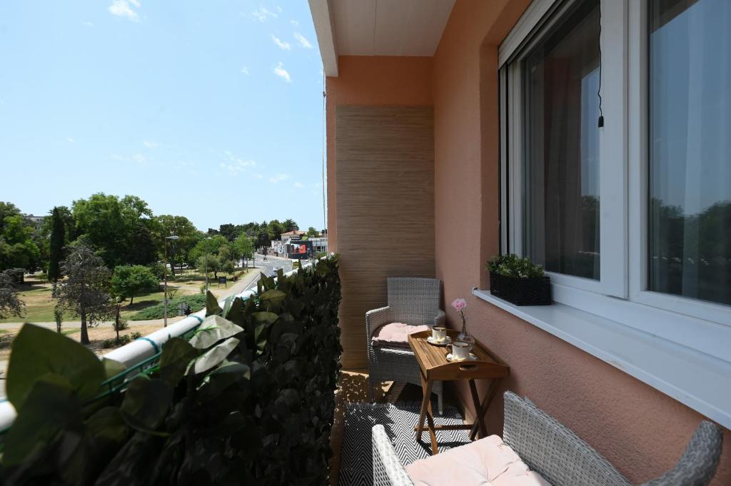 Balkón alebo terasa v ubytovaní S design apartment