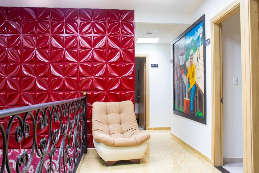 Posezení v ubytování HOTEl PLAZA REAL