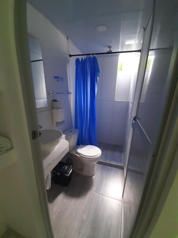 Koupelna v ubytování Sky view hotel tolu