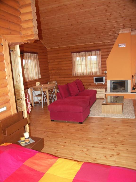 Posezení v ubytování Kedros Village