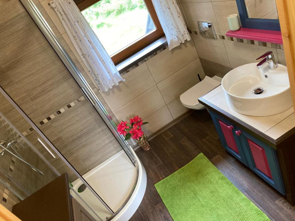 Kúpeľňa v ubytovaní Casa MOUNTANA