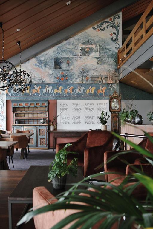 Posezení v ubytování Oset Fjellhotell