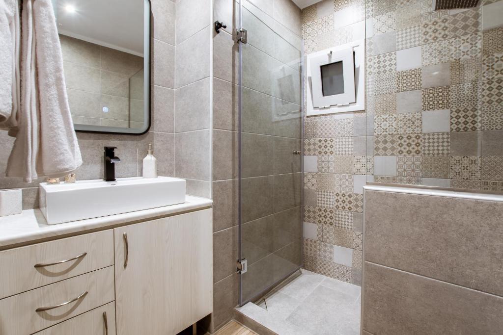 Koupelna v ubytování Kares Dream House