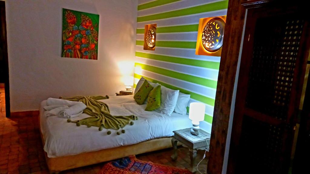 Postel nebo postele na pokoji v ubytování Riad Rêve d Antan