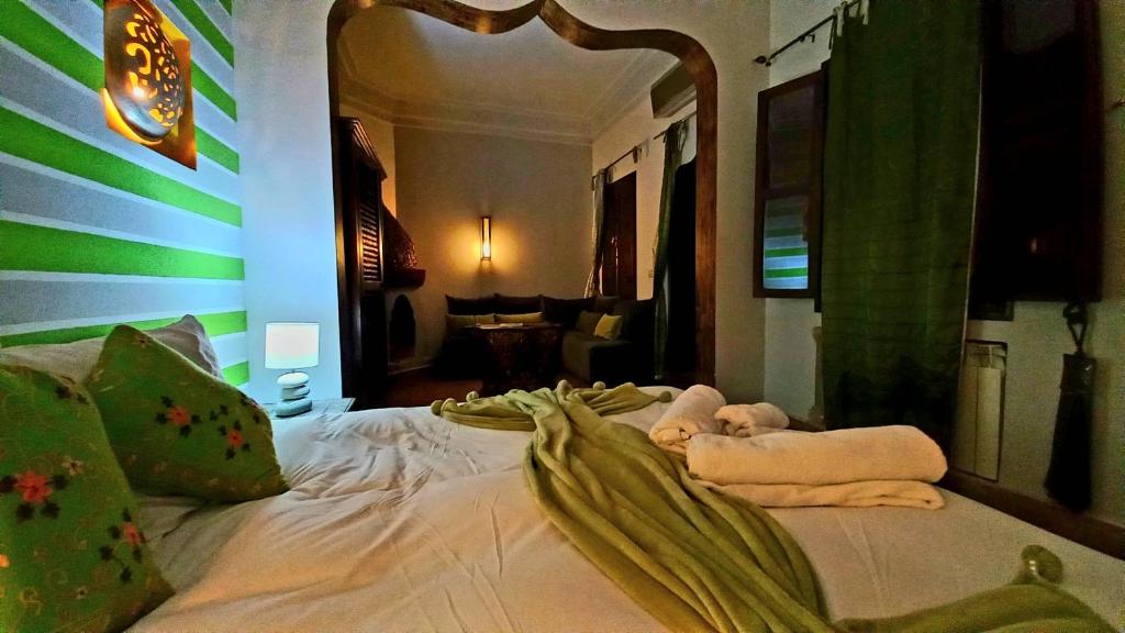 Postel nebo postele na pokoji v ubytování Riad Rêve d Antan