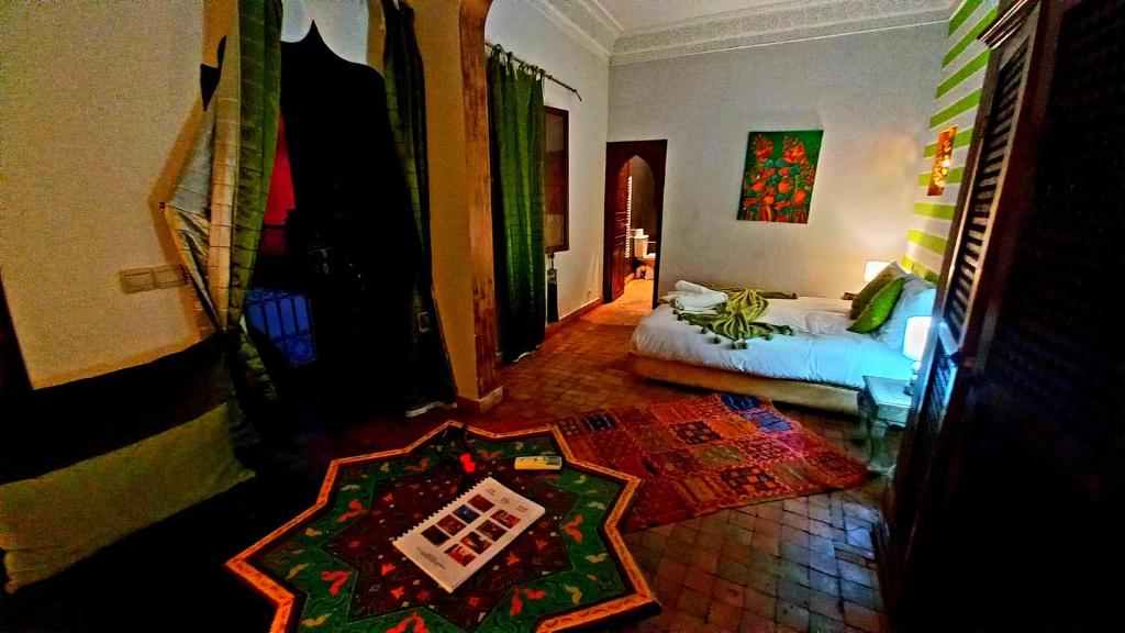 Postel nebo postele na pokoji v ubytování Riad Rêve d Antan