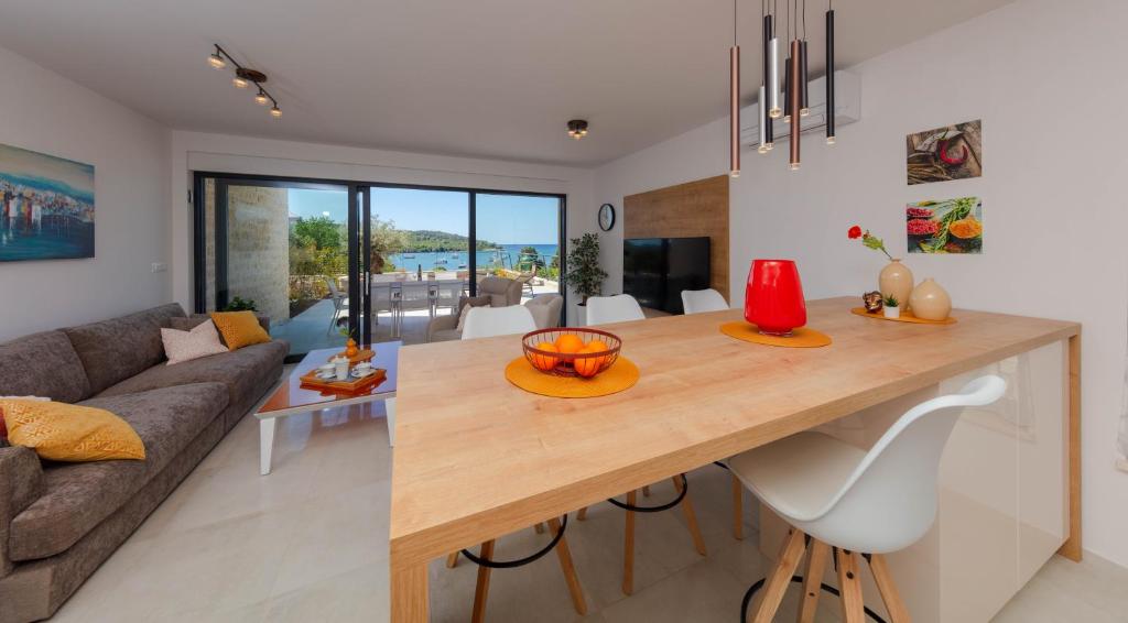 Posezení v ubytování Apartman Oranž