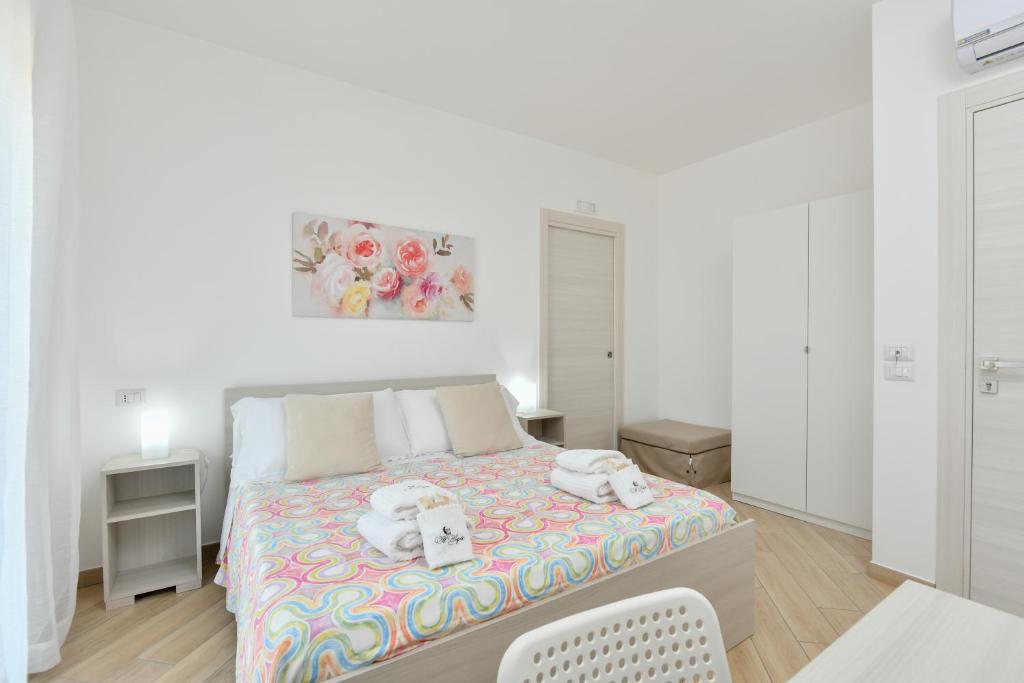 Postel nebo postele na pokoji v ubytování B&b Il sogno