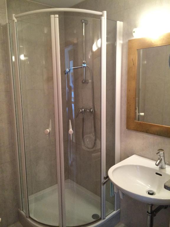 Koupelna v ubytování Hotel Daneu