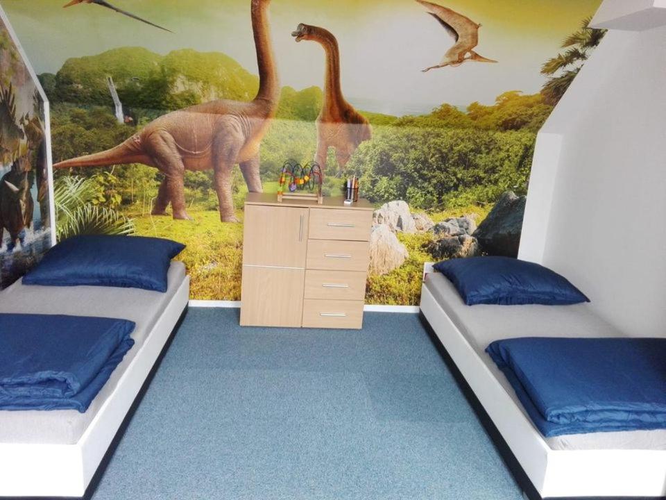 Postel nebo postele na pokoji v ubytování CHALUPA
